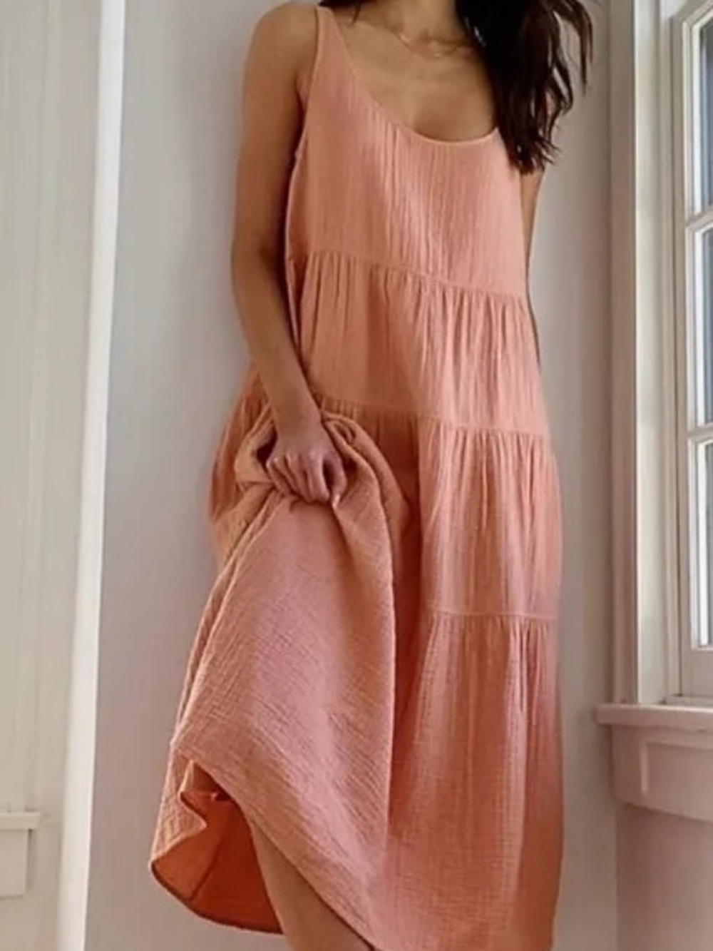 Aritzia Firefly Dress in Peach Pink NWT